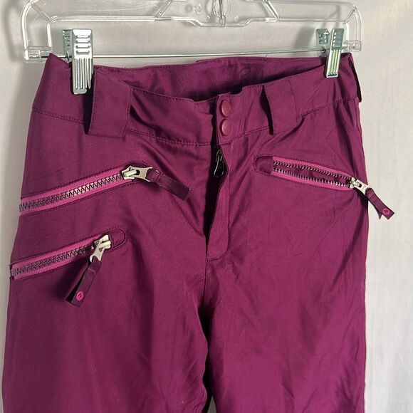 Marmot Kids Snowboarding Pants Size Large Ski Snow Girls Winter Plum Purple - Picture 7 of 9